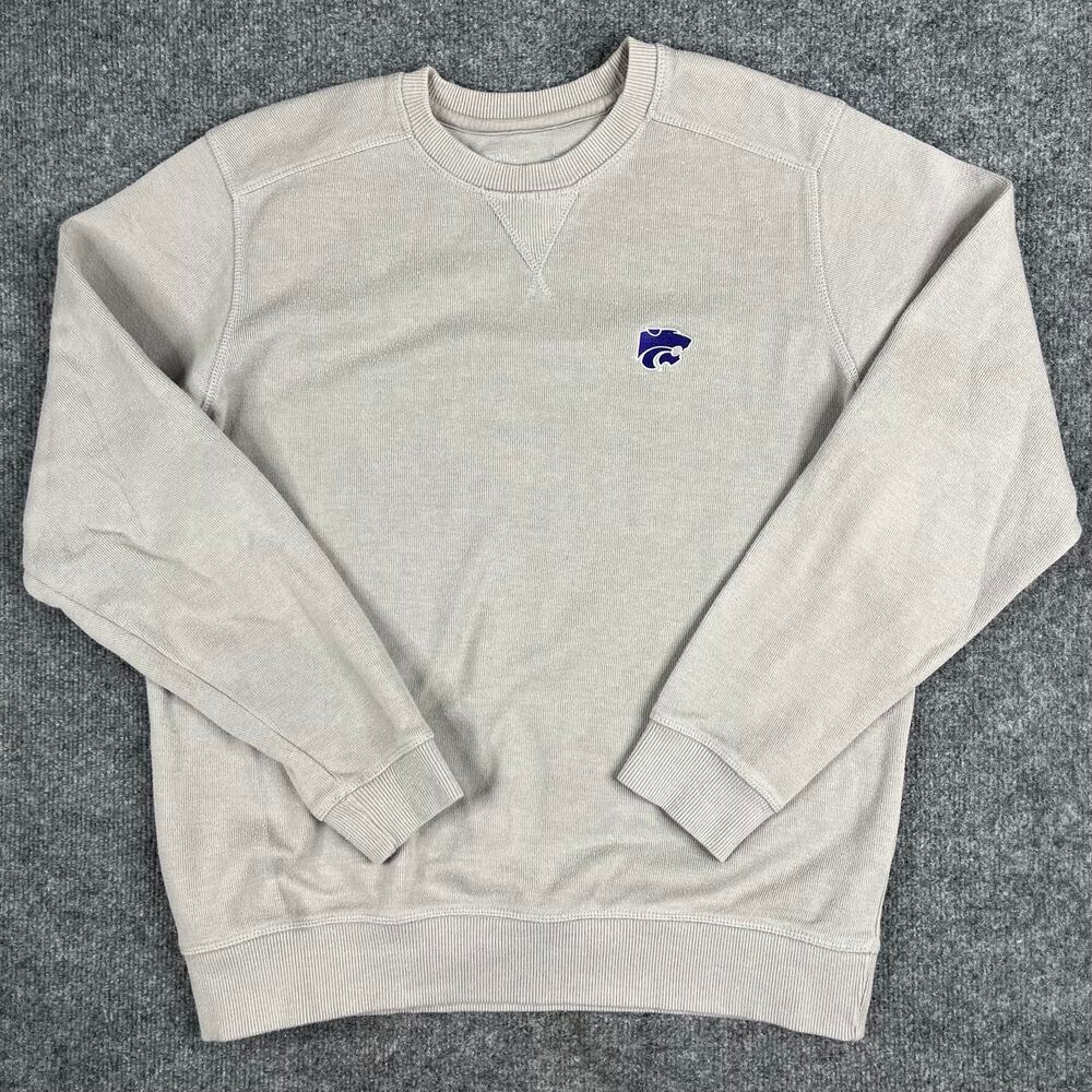 Vintage Sweatshirt Mens Size M Gray K State Wildcats Crewneck Logo